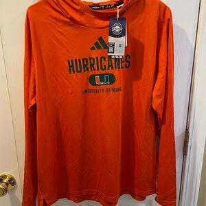adidas Women's D4T University of Miami Lightweight Hoodie.